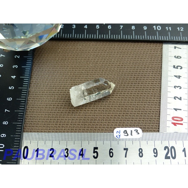 Pointe en Cristal de Roche Q Extra pour lithothérapie 12gr