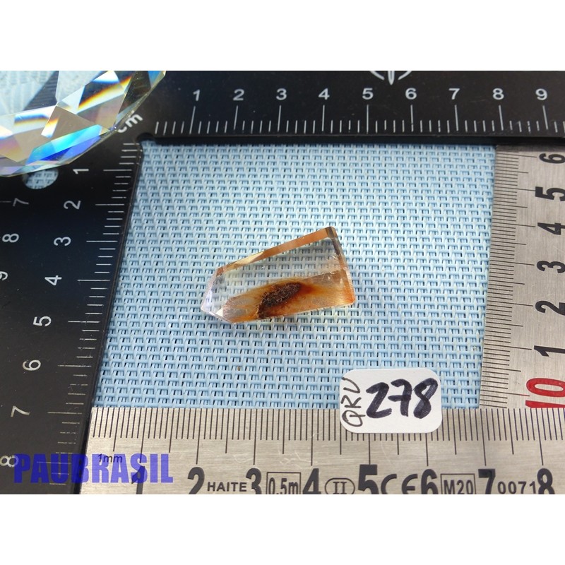 Pointe Quartz à inclusions de rutile Q Extra Minas Gerais Brésil 9g