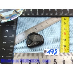 Dravite - Tourmaline ambrée ou acajou en pierre roulée Q Extra 7g