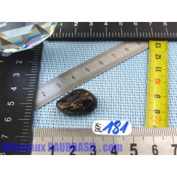 Dravite - Tourmaline ambrée ou acajou en pierre roulée Q Extra 5g