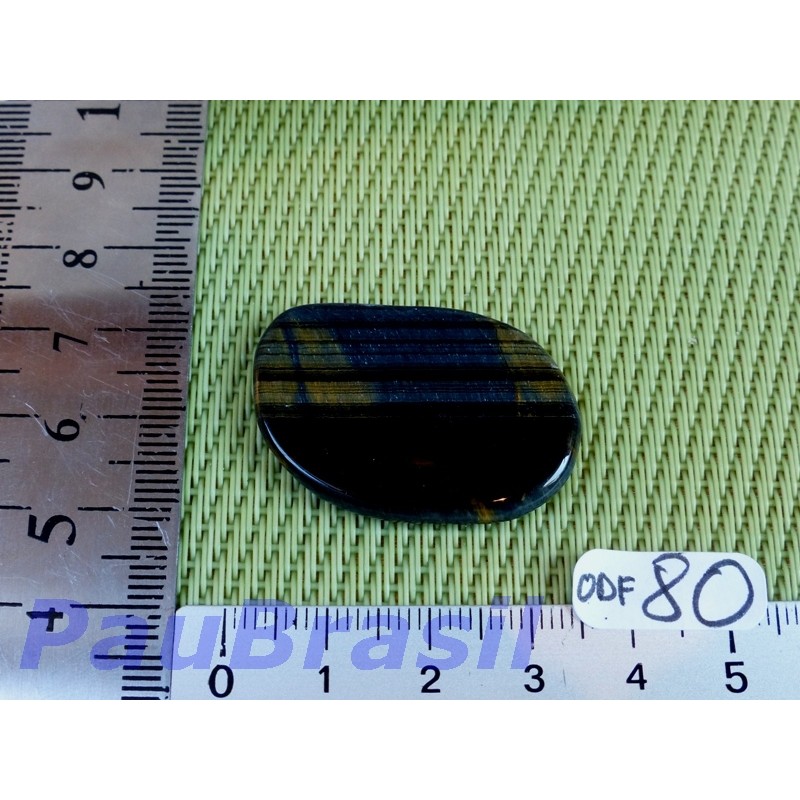 Oeil de Faucon en pierre plate fine de 6gr