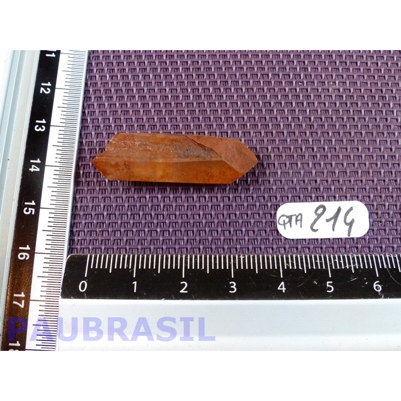 Pointe de Quartz Tangerine de 5gr guérisseur doré Brésil