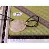 Pendentif Quartz rose mini pierre plate 10gr