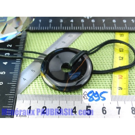 Pi donut pendentif Oeil de Faucon Q Extra 4cm Pi donut pendentif Oeil de Faucon Q Extra 4cm