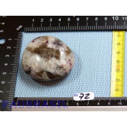 Quartz Rubellite tourmaline rose pierre polie 82gr Brésil