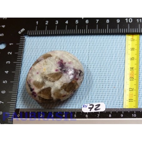 Quartz Rubellite tourmaline rose pierre polie 82gr Brésil