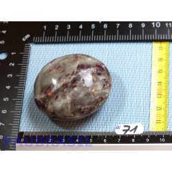 Quartz Rubellite tourmaline rose pierre polie 127gr Brésil
