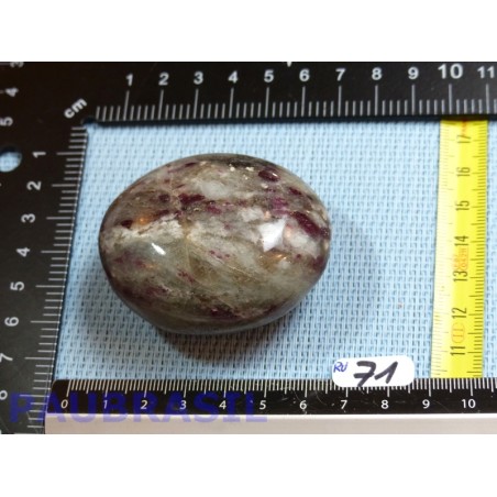Quartz Rubellite tourmaline rose pierre polie 127gr Brésil