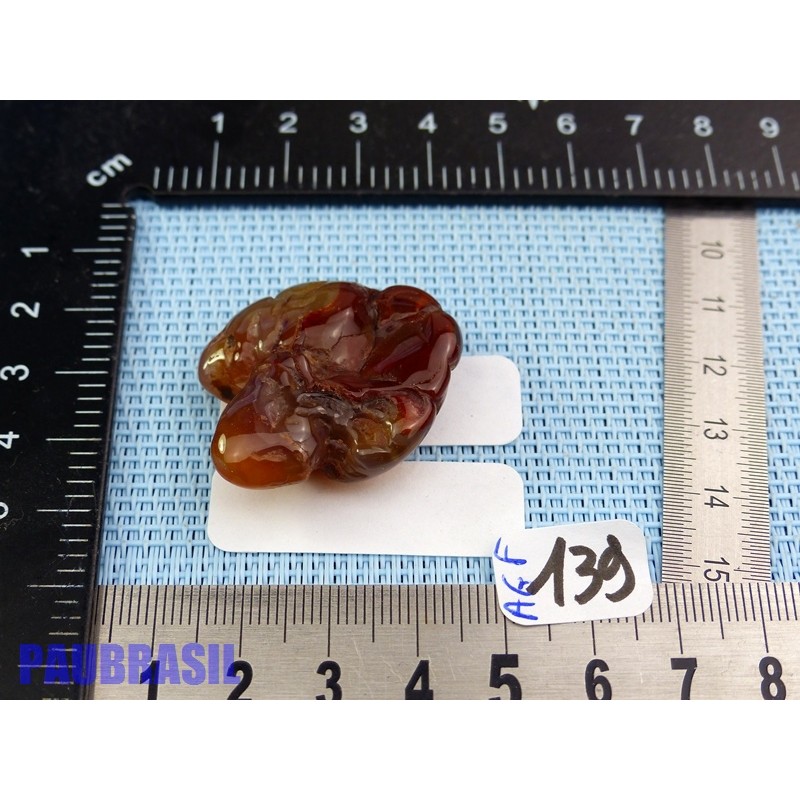 Agate de Feu en pierre semi roulée 15gr