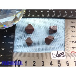 4 Magnétites octaédriques de 14gr50 les 4