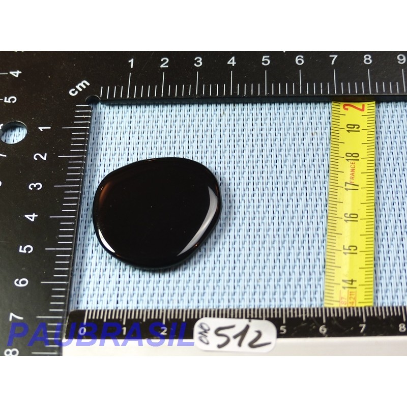 Obsidienne noire en Pierre Plate Fine 9g