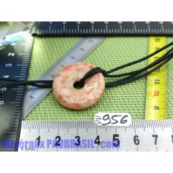 Pi Donut pendentif en Pierre de Soleil naturelle Q Extra 3cm