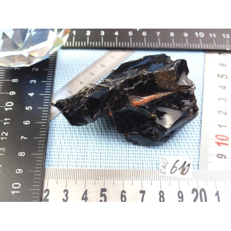 Obsidienne noire en Pierre Brute de 106g