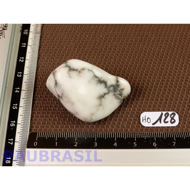 Howlite Véritable en Pierre Roulée 34g