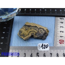 Sphalerite sur Marcassite - Schalenblende tranche polie Q Extra 33gr