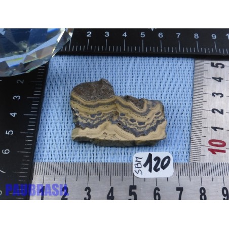 Sphalerite sur Marcassite - Schalenblende tranche polie Q Extra 33gr