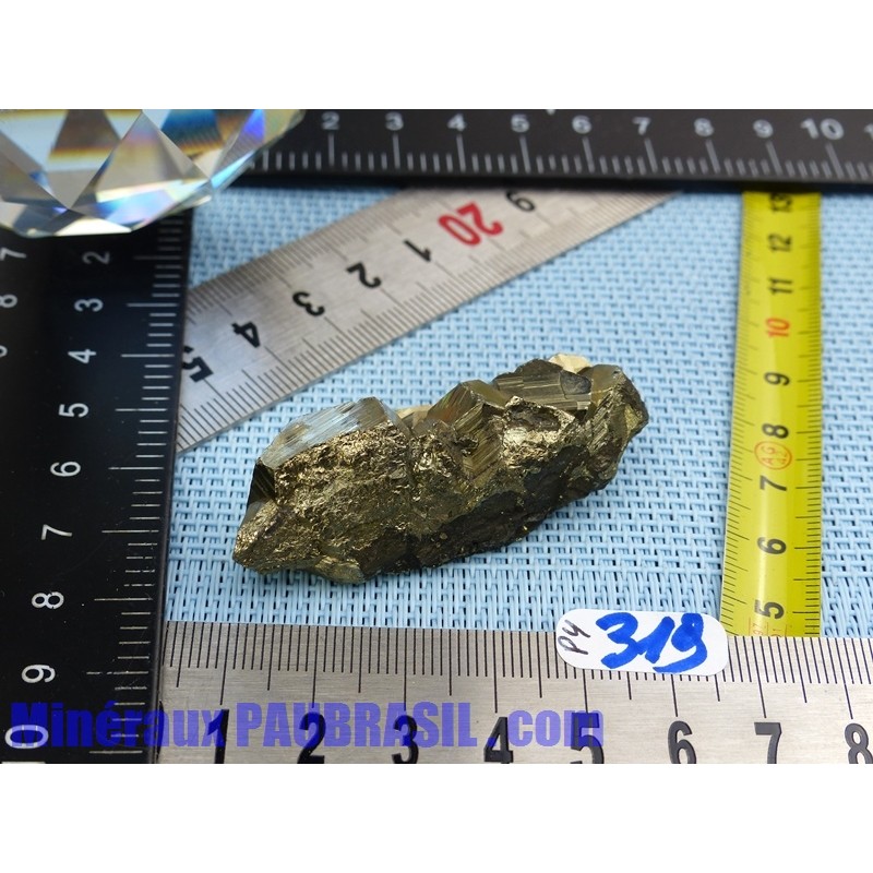 Pyrite cristallisée Q Extra pierre brute Pérou 49gr