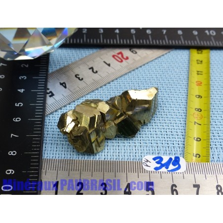 Pyrite cristallisée Q Extra pierre brute Pérou 49gr