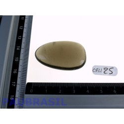 Obsidienne noire en Pierre plate Translucide Q Extra 13g