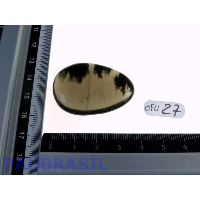 Obsidienne noire en Pierre plate Translucide Q Extra 14g