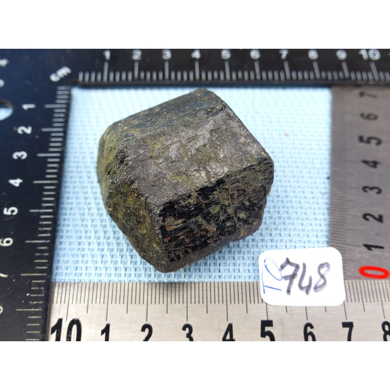 Tourmaline Noire Schorl Inde en Pierre Brute Biterminée Q Extra 116gr50