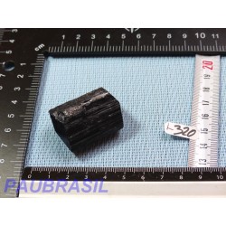 Tourmaline Noire Schorl Inde en Pierre Brute Biterminée Q Extra 46g