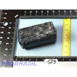 Tourmaline Noire Schorl Inde en Pierre Brute Biterminée Q Extra 108g