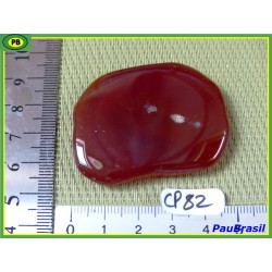 Cornaline en pierre plate 28g Q moyenne