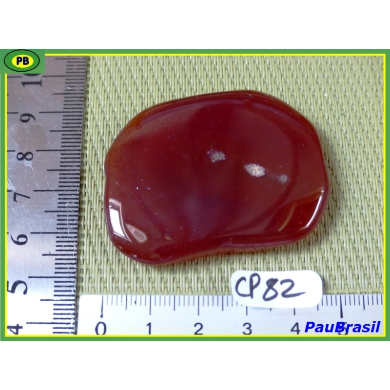 Cornaline en pierre plate 28g Q moyenne