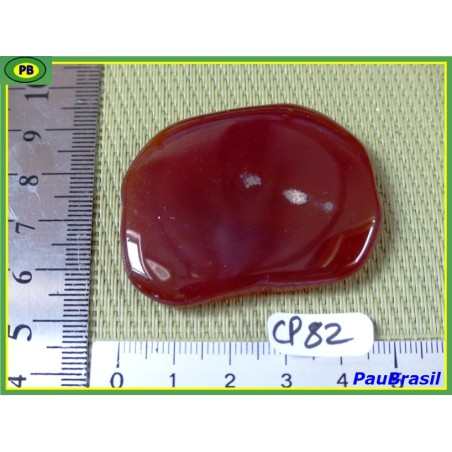 Cornaline en pierre plate 28g Q moyenne