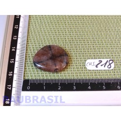 Chiastolite Andalousite mini pierre plate de 5g