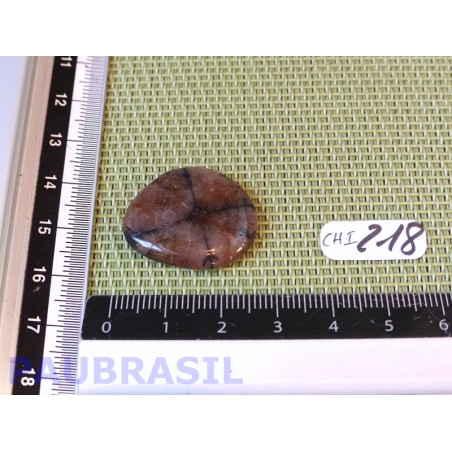 Chiastolite Andalousite mini pierre plate de 5g