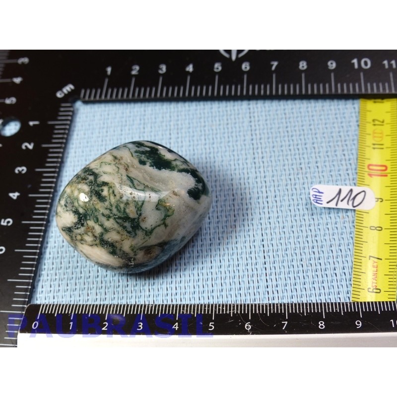 Agate arborisée - agate arbre pierre roulee jumbo 59gr