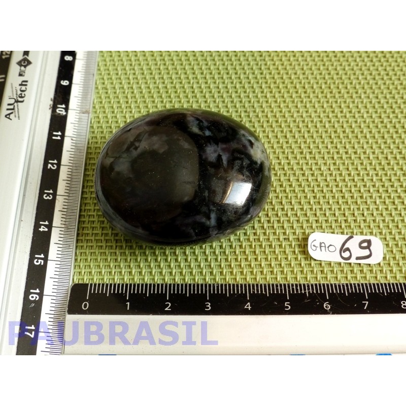 Gabbro Merlinite en galet poli de 75gr Q Extra