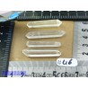 4 Pointes biterminées en cristal de roche Q Extra pour lithothérapie 12g