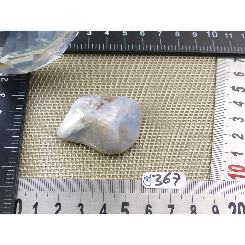 Calcedoine Bleue Fancy Pierre Roulée Q Extra 23g Afrique Sud