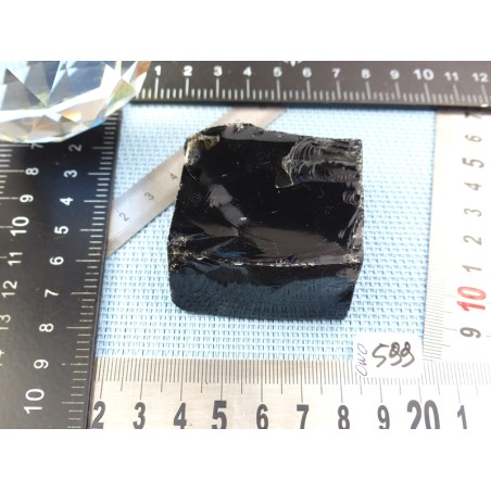 Obsidienne noire en Pierre Brute de 124g