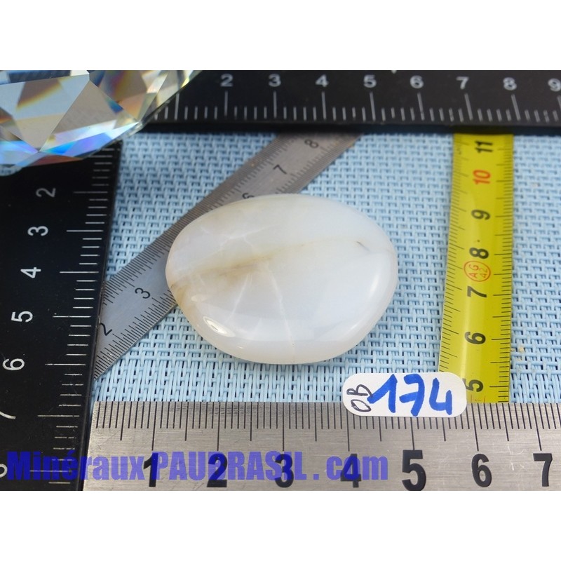 Opale Blanche Commune d'Australie de 16gr en pierre plate