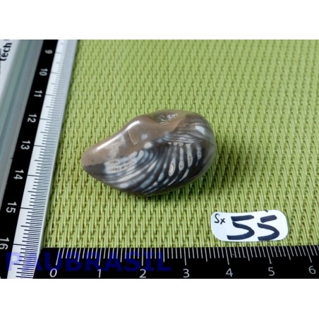 Silex noir - pierre à feu en pierre roulée de 17g