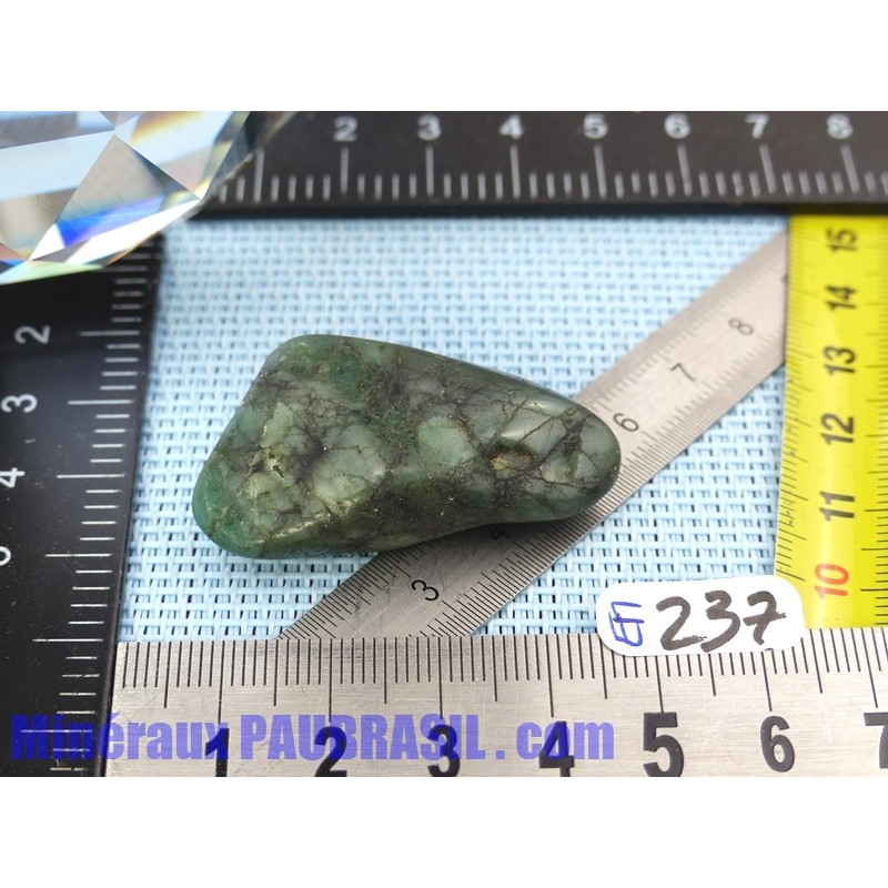 Emeraude en Pierre Roulée Q Extra Brésil 17gr