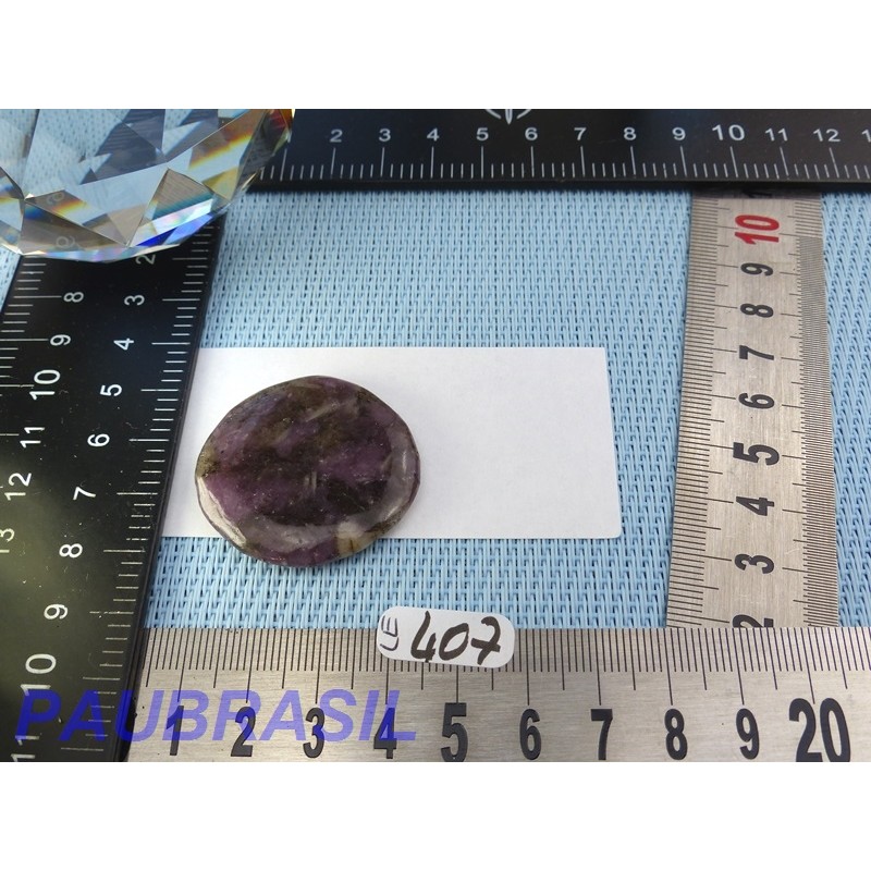 Lépidolite en pierre plate fine Brésil 12g