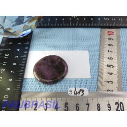 Lépidolite en pierre plate fine Brésil 13g