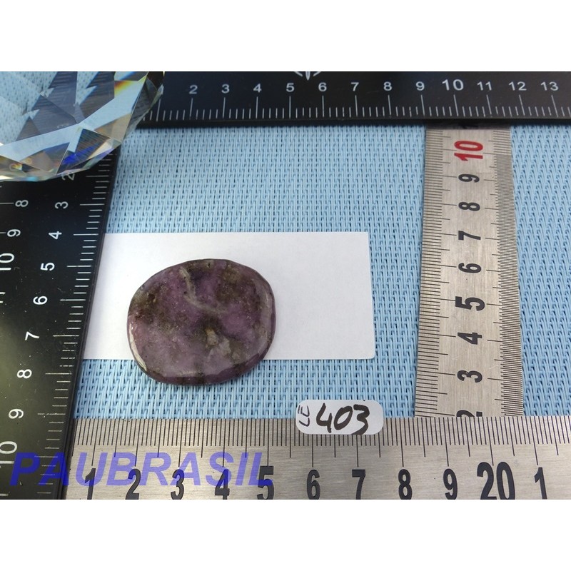 Lépidolite en pierre plate fine Brésil 12g