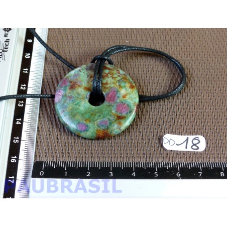 Donut Pi Rubis sur Fuschite de 4 cm