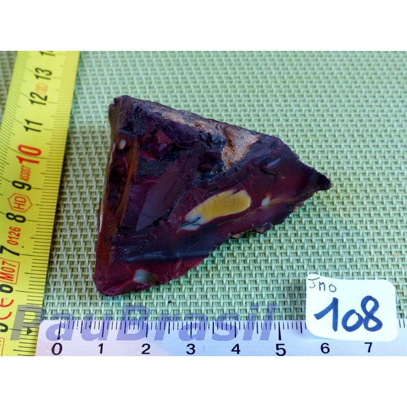 Jaspe Mokaïte en Pierre Brute de 86gr