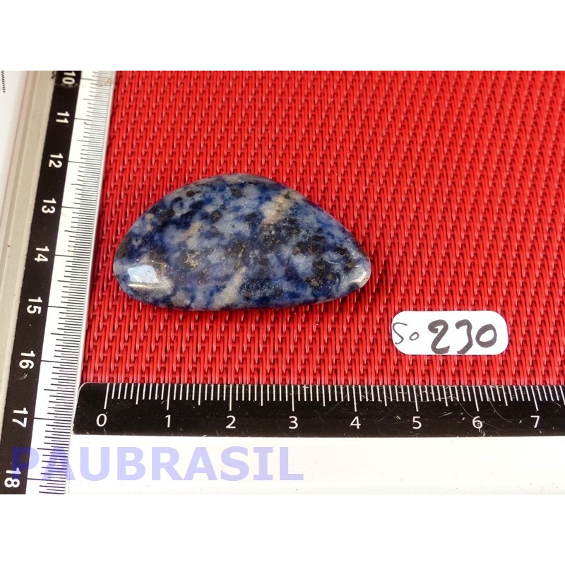 Sodalite ou Ackmanite Q Extra pierre plate 16g