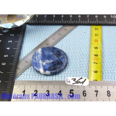 Sodalite ou Ackmanite pierre plate fine Q moyenne 8g