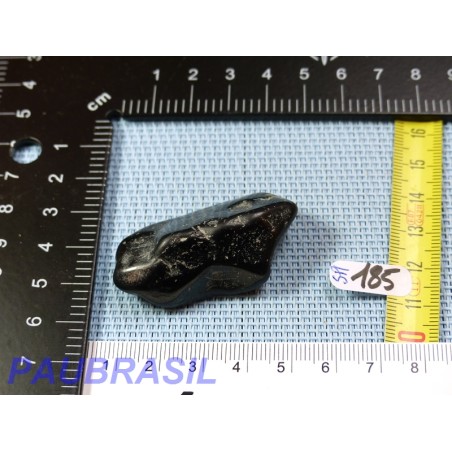 Spinelle noir pierre semi roulée 33g Birmanie