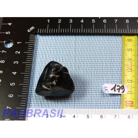 Spinelle noir pierre semi roulée 29g Birmanie