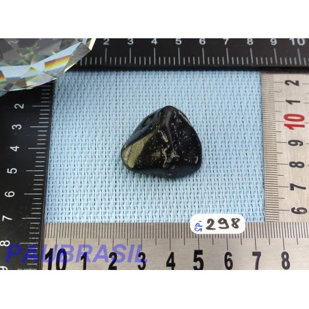 Spinelle noir pierre semi roulée 24gr40 Birmanie